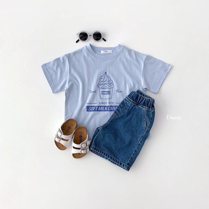 Dsaint - Korean Children Fashion - #childofig - Soft Milk Tee - 9