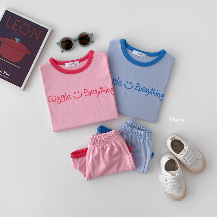 Dsaint - Korean Children Fashion - #childofig - G Everything Ribbed Set - 4