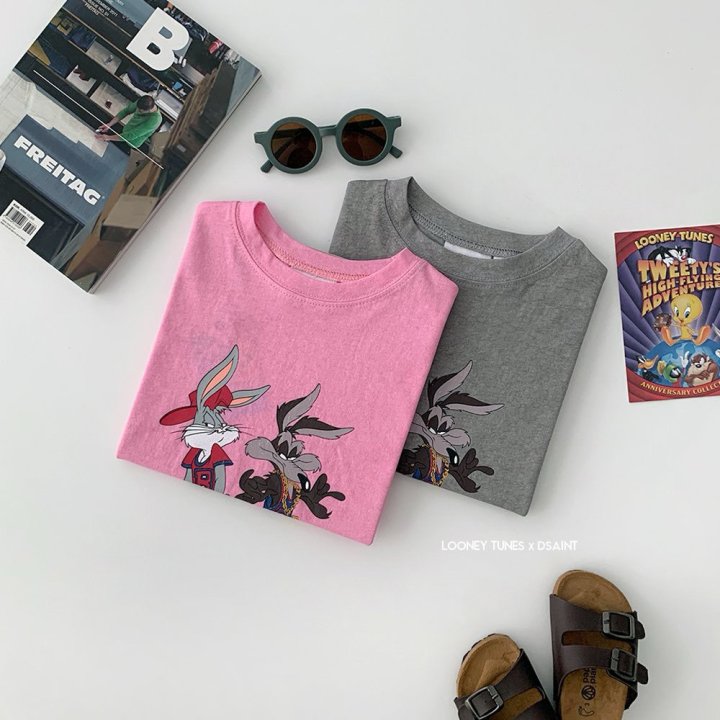 Dsaint - Korean Children Fashion - #childofig - Bunny Coyote Pig Tee - 10