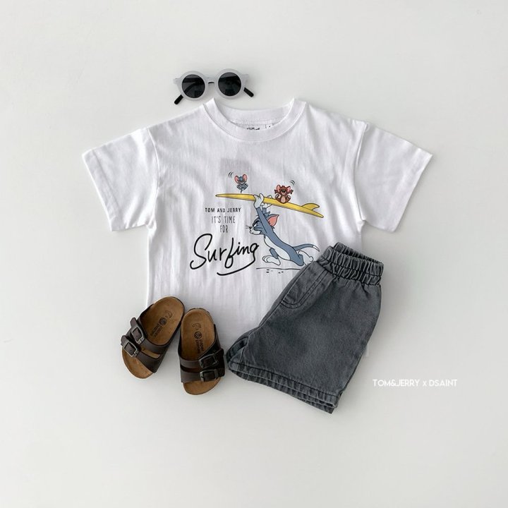Dsaint - Korean Children Fashion - #childofig - It's Surfing Tom Jerry Tee - 7