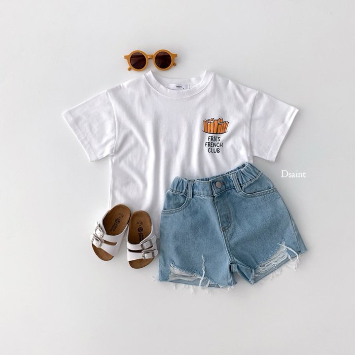 Dsaint - Korean Children Fashion - #childrensboutique - French Fries Tee - 8