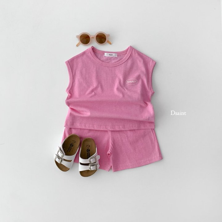 Dsaint - Korean Children Fashion - #childrensboutique - Comma Pig Sleeveless Set - 9