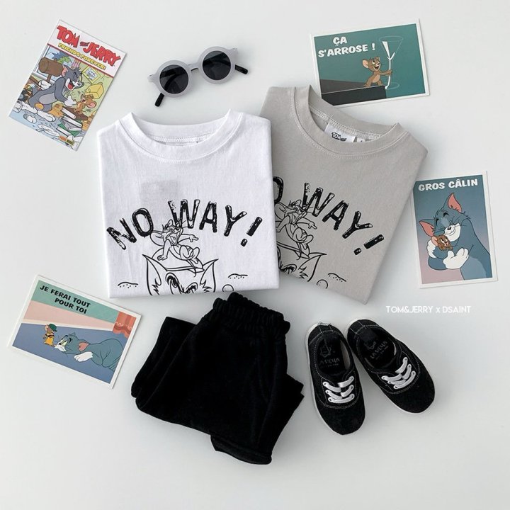 Dsaint - Korean Children Fashion - #childrensboutique - No Way Tom Jerry Tee - 5