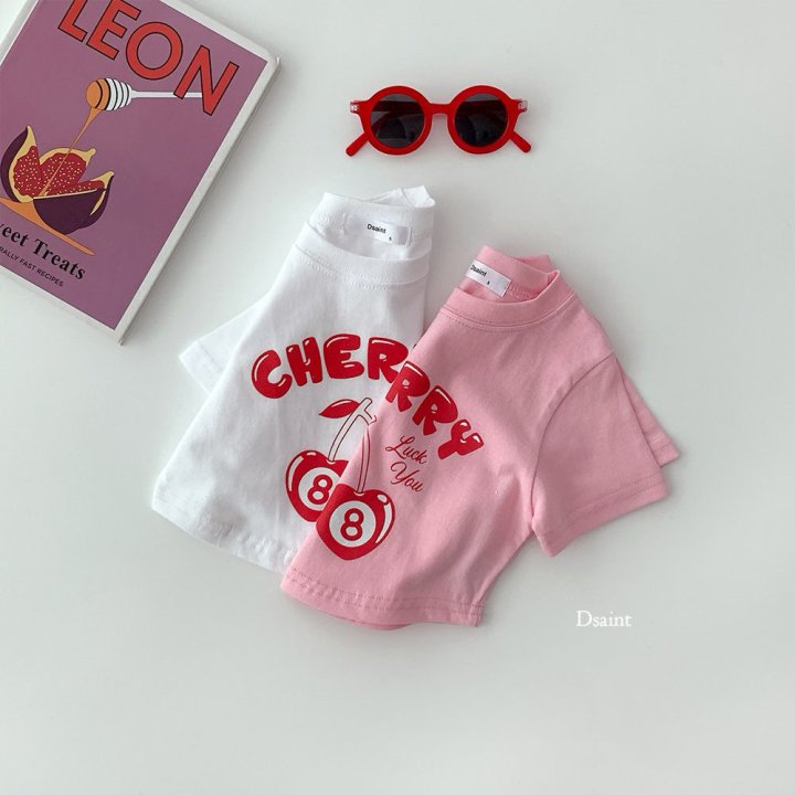 Dsaint - Korean Children Fashion - #childrensboutique - 88 Cherry Tee - 4