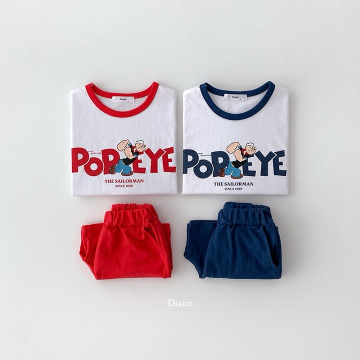 Dsaint - Korean Children Fashion - #designkidswear - Popeye Ribbed Set - 3