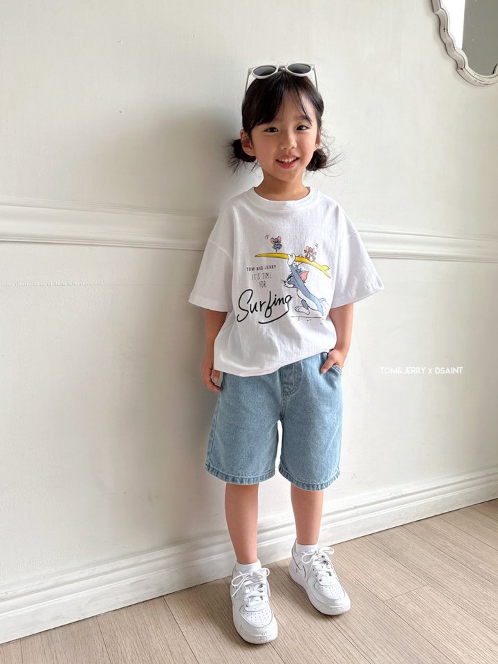 Dsaint - Korean Children Fashion - #designkidswear - It's Surfing Tom Jerry Tee - 9