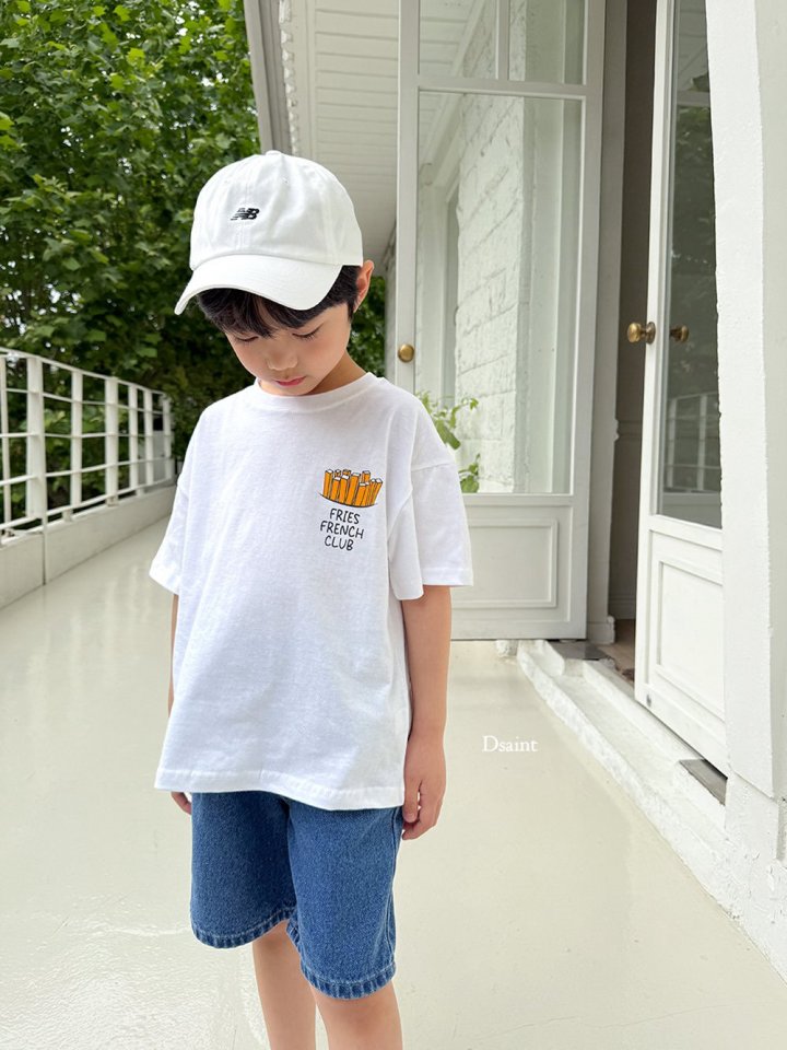 Dsaint - Korean Children Fashion - #discoveringself - French Fries Tee - 10