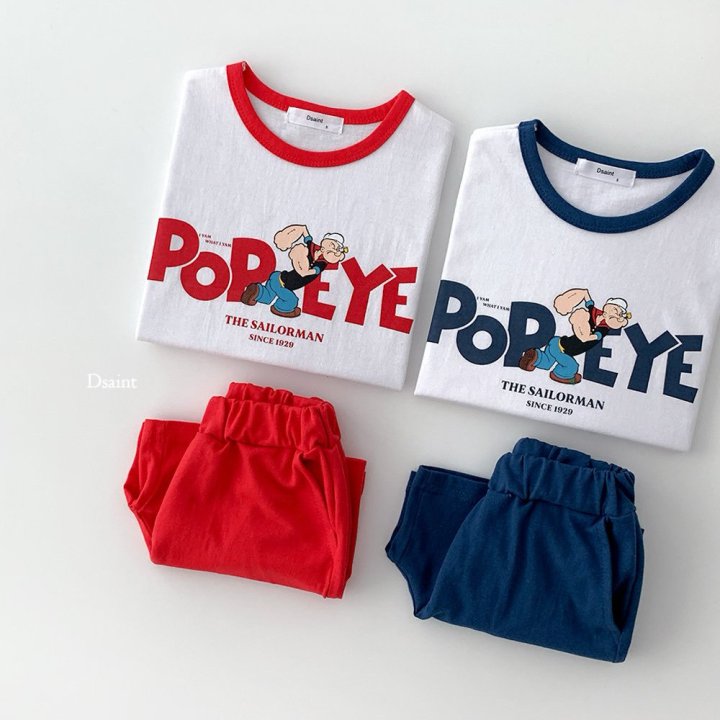 Dsaint - Korean Children Fashion - #designkidswear - Popeye Ribbed Set - 4