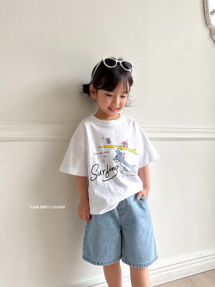 Dsaint - Korean Children Fashion - #discoveringself - It's Surfing Tom Jerry Tee - 10