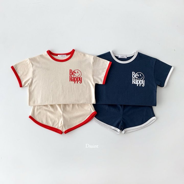 Dsaint - Korean Children Fashion - #fashionkids - Be Happy Ribbed Set