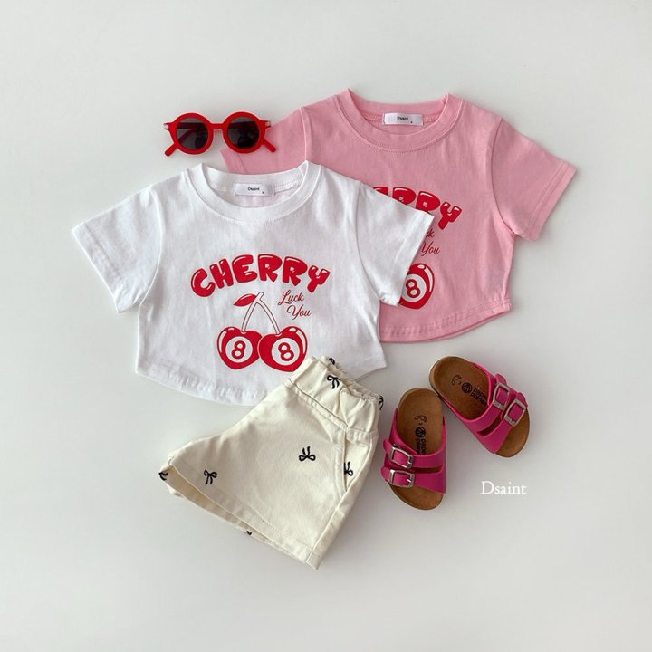 Dsaint - Korean Children Fashion - #fashionkids - 88 Cherry Tee - 6
