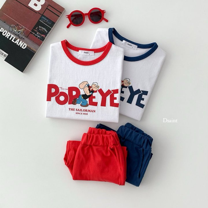 Dsaint - Korean Children Fashion - #fashionkids - Popeye Ribbed Set - 5