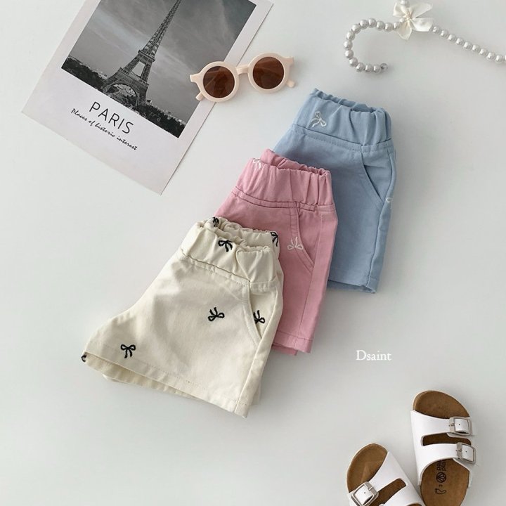 Dsaint - Korean Children Fashion - #discoveringself - Pretty Ribbon Jean Pants - 4