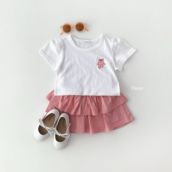Dsaint - Korean Children Fashion - #kidsshorts - Ballet Skirt Set - 5