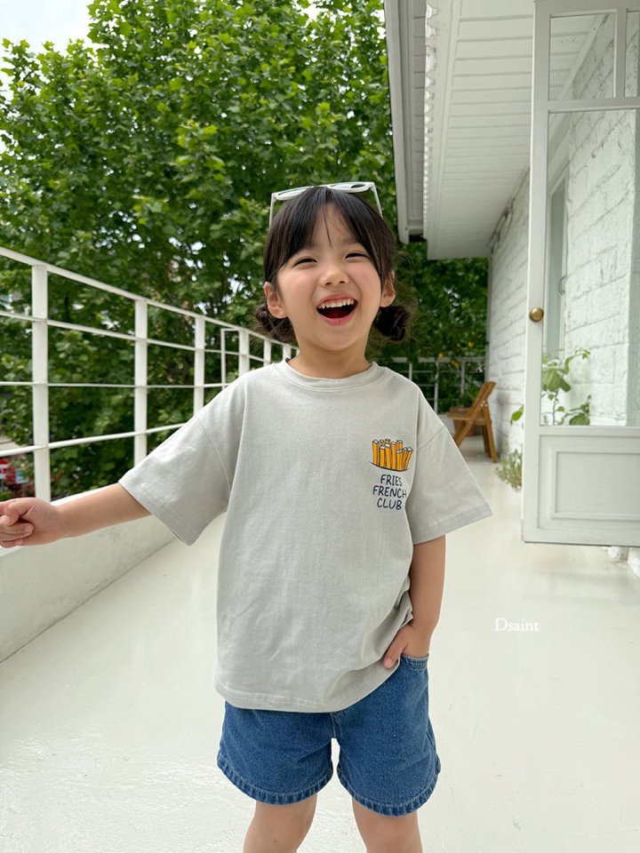 Dsaint - Korean Children Fashion - #kidsshorts - French Fries Tee - 12