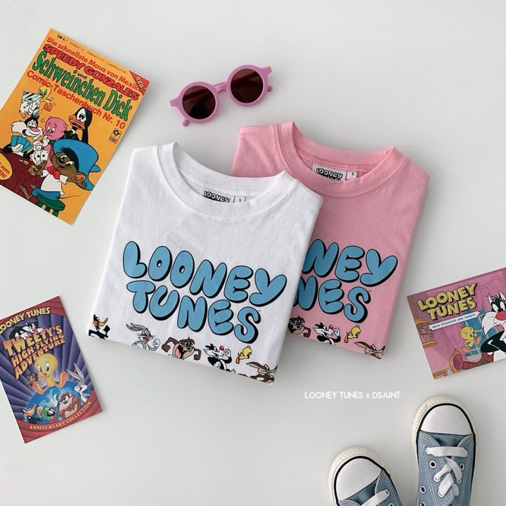 Dsaint - Korean Children Fashion - #kidsshorts - Looney Friends Tee - 8