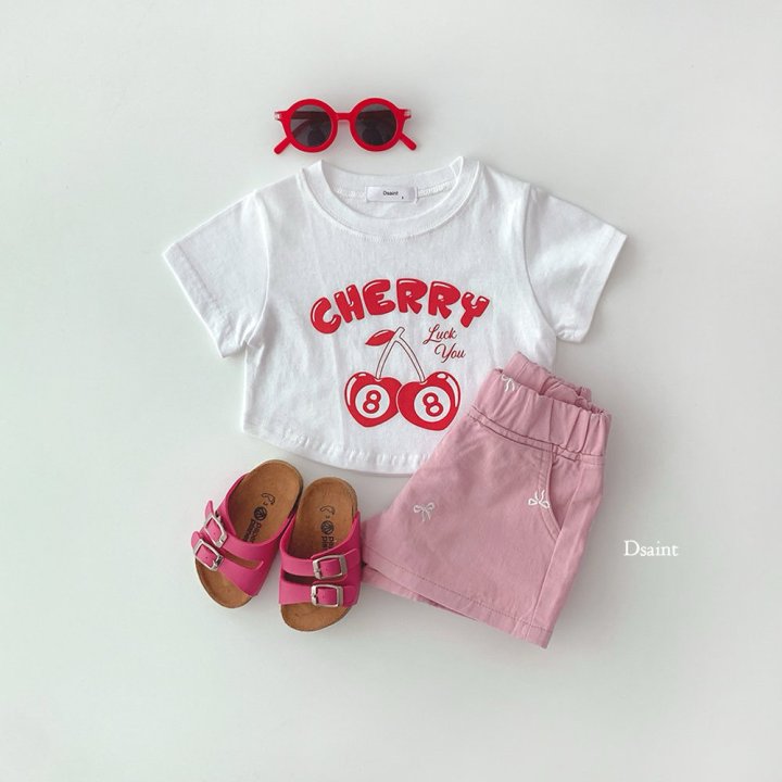 Dsaint - Korean Children Fashion - #kidsshorts - 88 Cherry Tee - 7