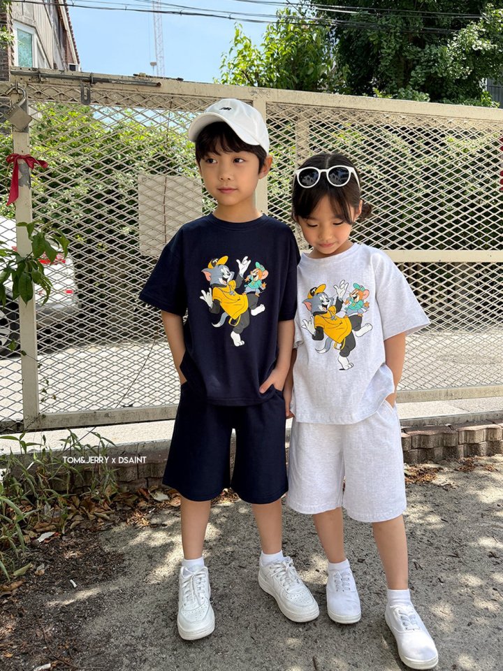 Dsaint - Korean Children Fashion - #kidsstore - Up Up Tom Jerry Set - 12