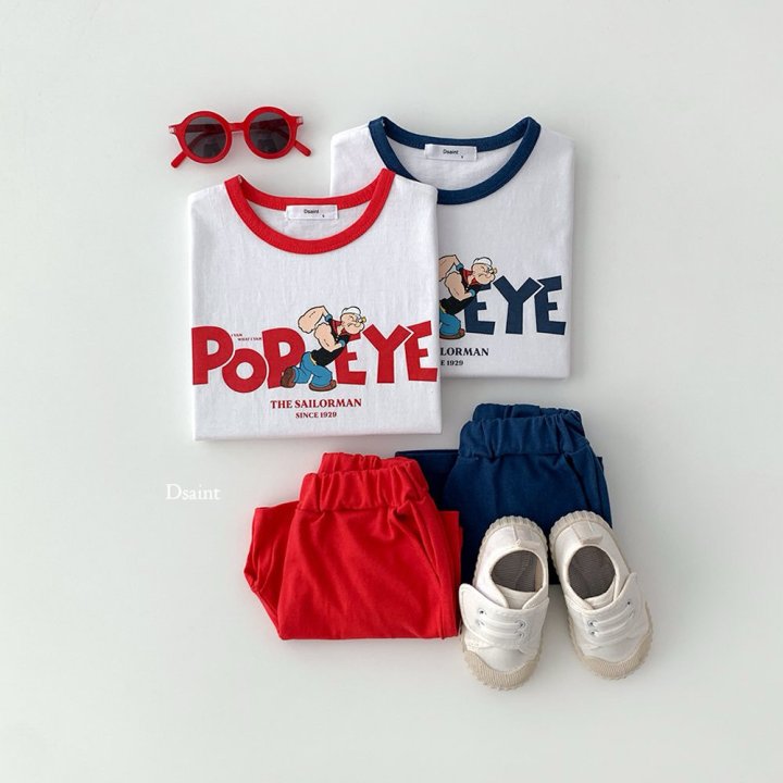 Dsaint - Korean Children Fashion - #kidsstore - Popeye Ribbed Set - 7