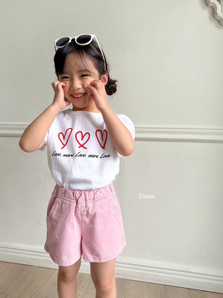 Dsaint - Korean Children Fashion - #kidzfashiontrend - 3 Heart Love Tee - 9