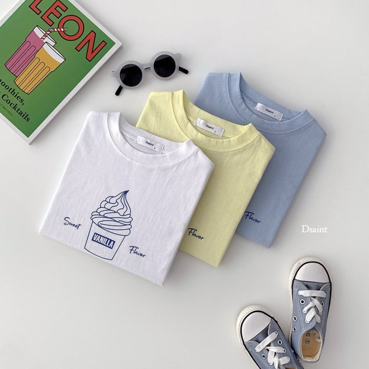 Dsaint - Korean Children Fashion - #Kfashion4kids - Soft Milk Tee - 4