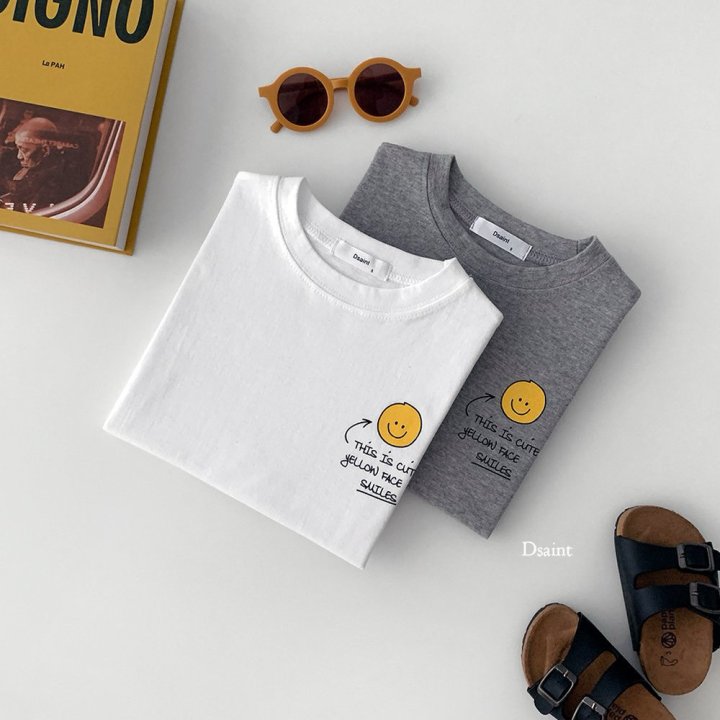 Dsaint - Korean Children Fashion - #littlefashionista - Arrow Smile Tee - 5