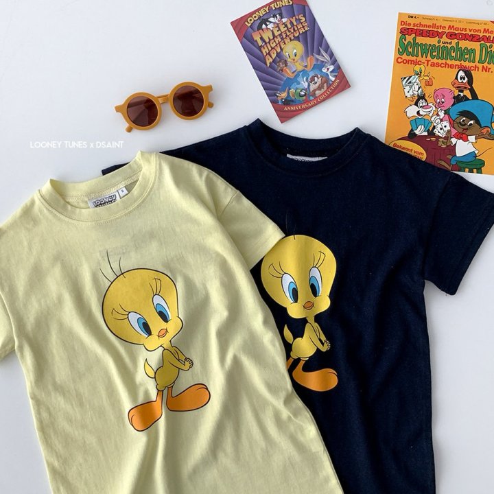 Dsaint - Korean Children Fashion - #Kfashion4kids - Tweety Drop One-piece - 4