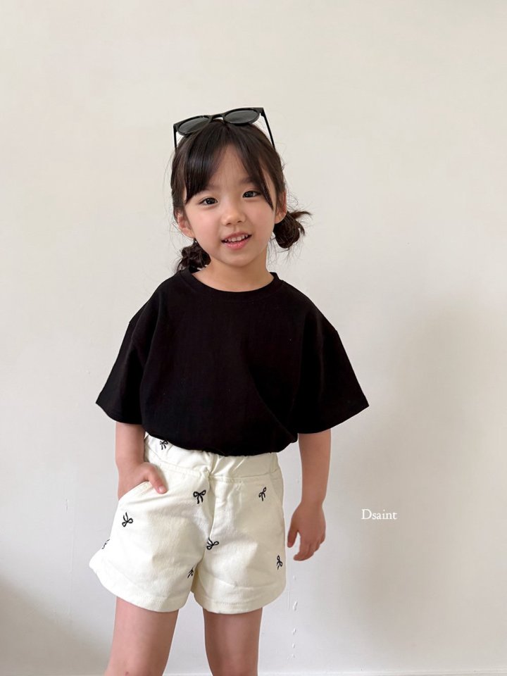 Dsaint - Korean Children Fashion - #littlefashionista - Pretty Ribbon Jean Pants - 9
