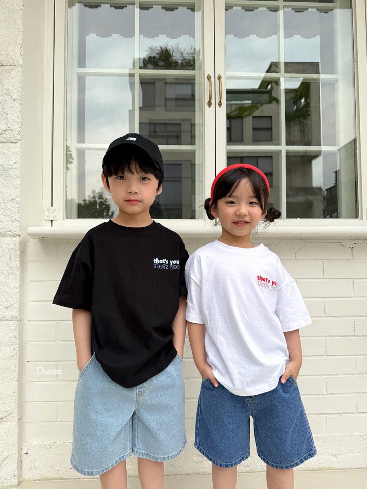 Dsaint - Korean Children Fashion - #magicofchildhood - Thanks You Short Sleeve Tee - 11