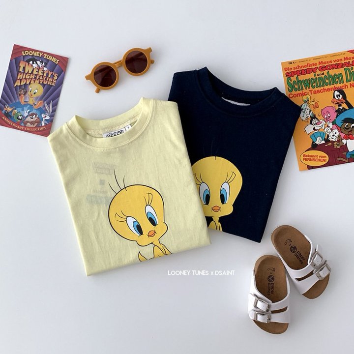 Dsaint - Korean Children Fashion - #magicofchildhood - Tweety Drop One-piece - 5