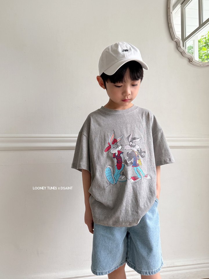 Dsaint - Korean Children Fashion - #littlefashionista - Bunny Coyote Pig Tee - 4
