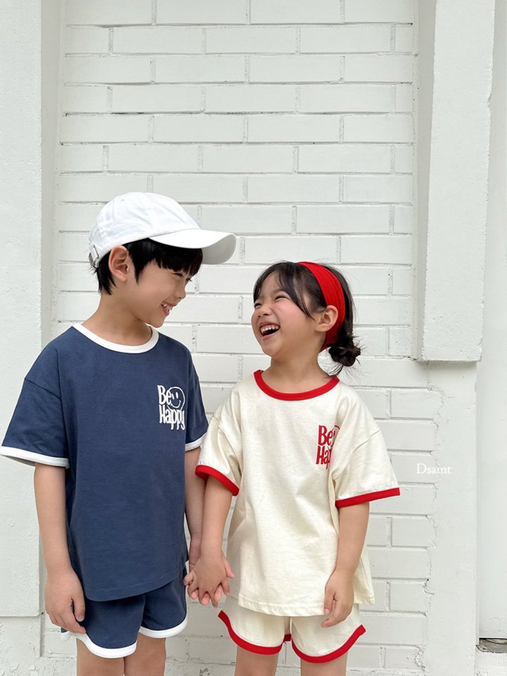 Dsaint - Korean Children Fashion - #minifashionista - Be Happy Ribbed Set - 8