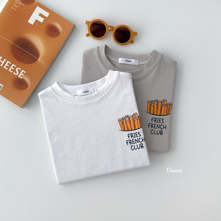 Dsaint - Korean Children Fashion - #magicofchildhood - French Fries Tee - 4