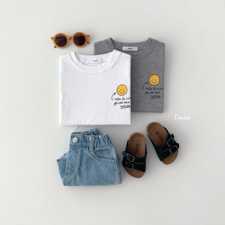 Dsaint - Korean Children Fashion - #minifashionista - Arrow Smile Tee - 7