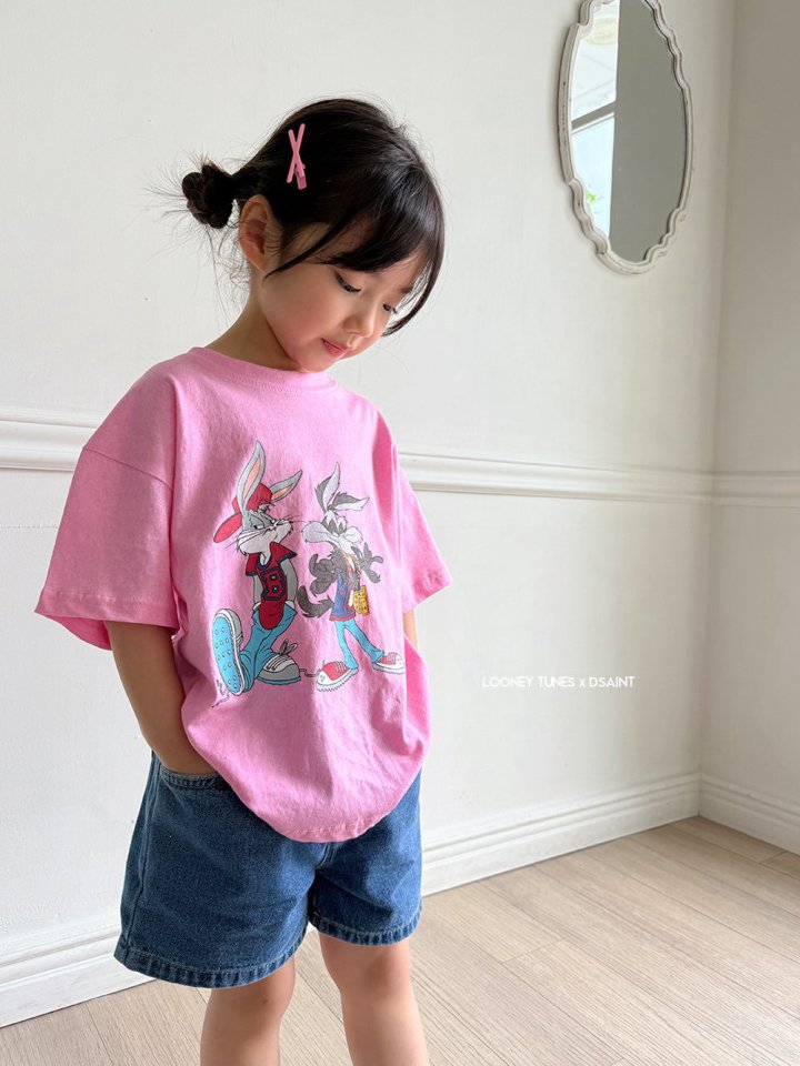 Dsaint - Korean Children Fashion - #minifashionista - Bunny Coyote Pig Tee - 5