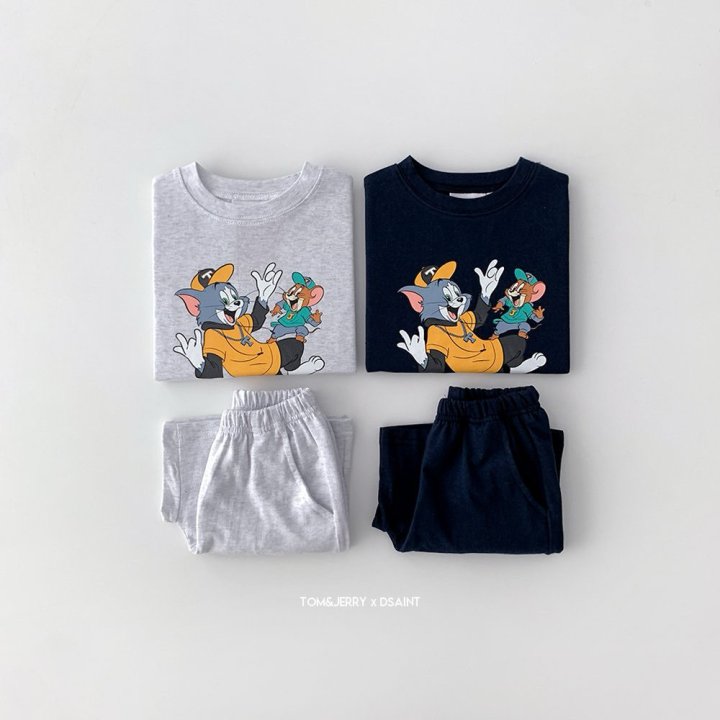 Dsaint - Korean Children Fashion - #minifashionista - Up Up Tom Jerry Set - 4