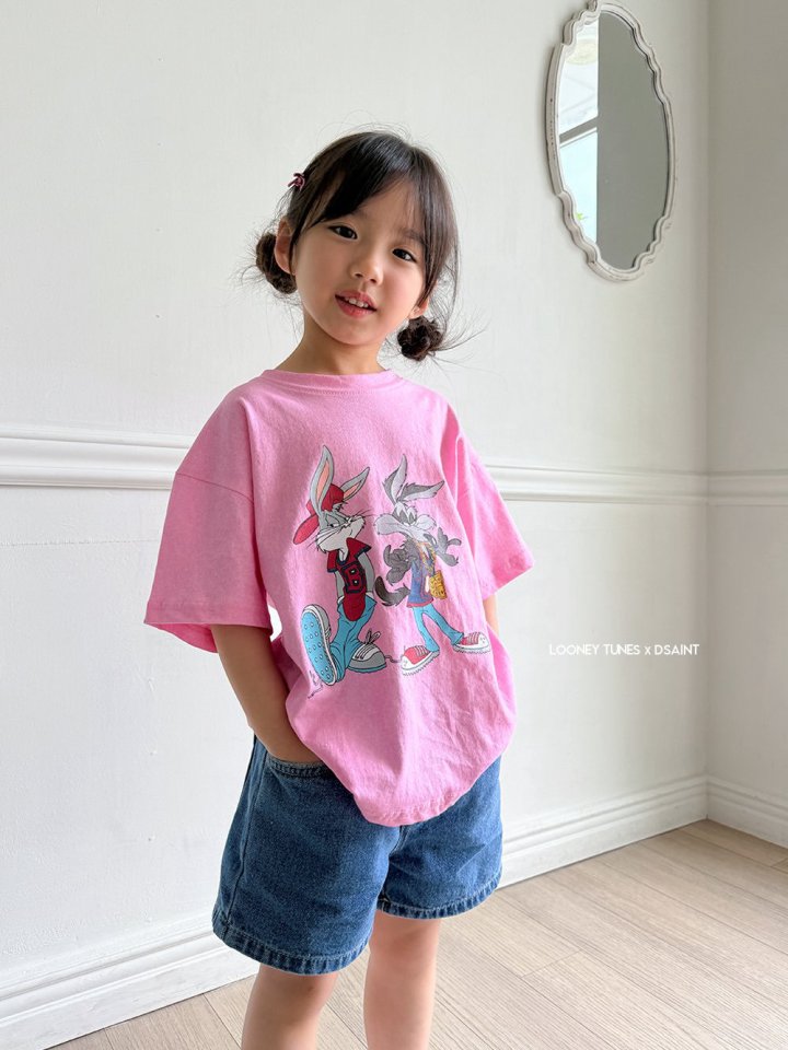 Dsaint - Korean Children Fashion - #prettylittlegirls - Bunny Coyote Pig Tee - 6
