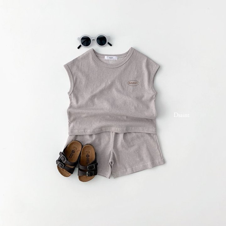 Dsaint - Korean Children Fashion - #stylishchildhood - Comma Pig Sleeveless Set - 7