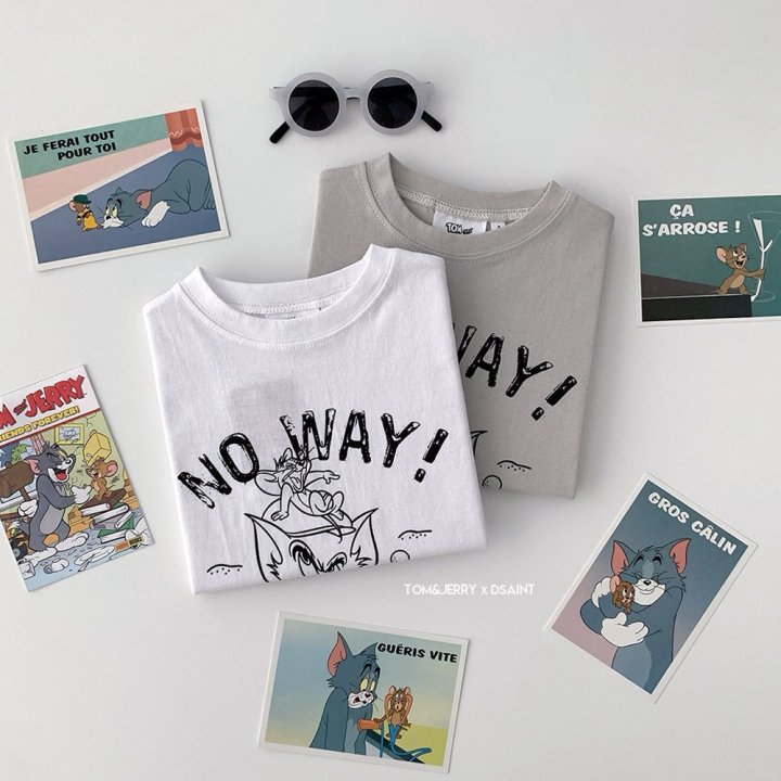 Dsaint - Korean Children Fashion - #stylishchildhood - No Way Tom Jerry Tee - 3