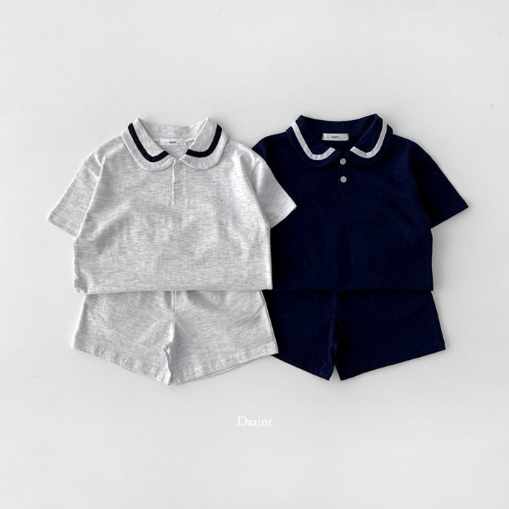 Dsaint - Korean Children Fashion - #todddlerfashion - Sailor Top Bottom Set