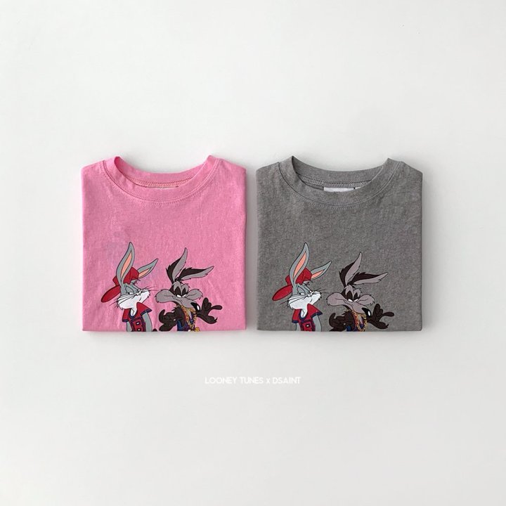 Dsaint - Korean Children Fashion - #toddlerclothing - Bunny Coyote Pig Tee - 8