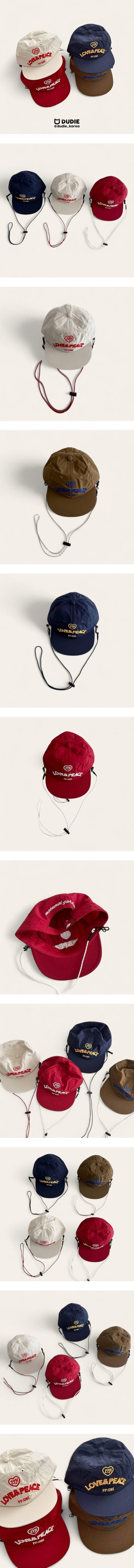 Dudie - Korean Women Fashion - #womensfashion - Love Peace Cap