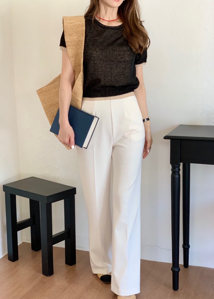 Elmu - Korean Women Fashion - #momslook - Diesel Pintuck Pants - 7