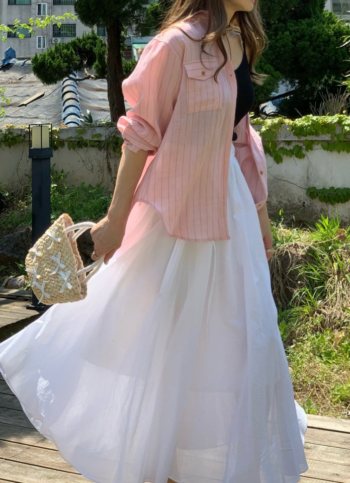 Elmu - Korean Women Fashion - #momslook - Dove Goddess Flare Skirt - 7