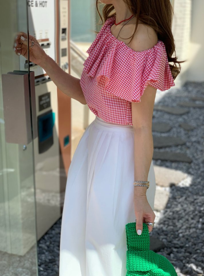 Elmu - Korean Women Fashion - #womensfashion - Brooke Off-Shoulder Blouse - 4