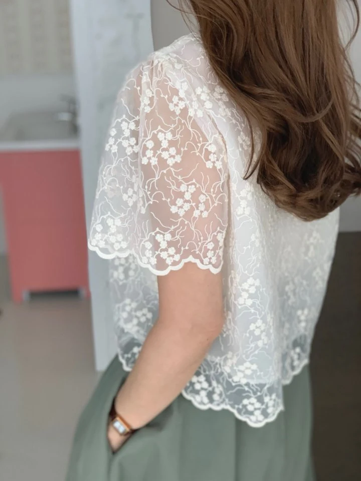 Elmu - Korean Women Fashion - #momslook - Angel Lace Cardigan - 9