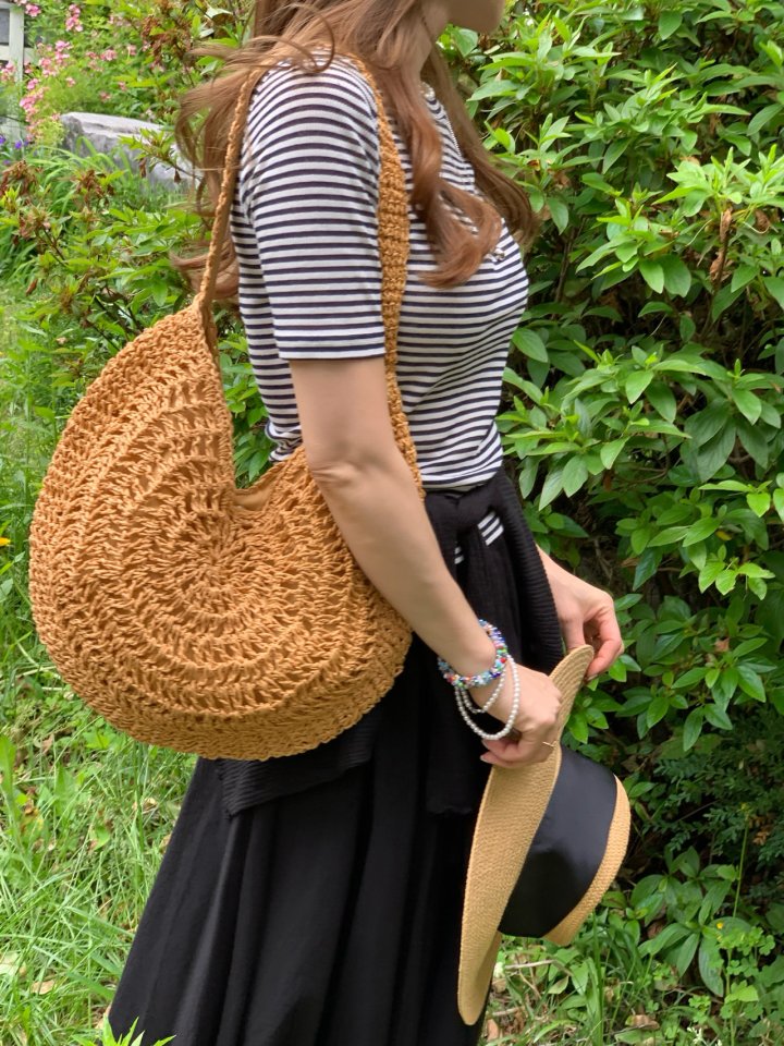 Elmu - Korean Women Fashion - #momslook - Peanut Stripe Tee - 12