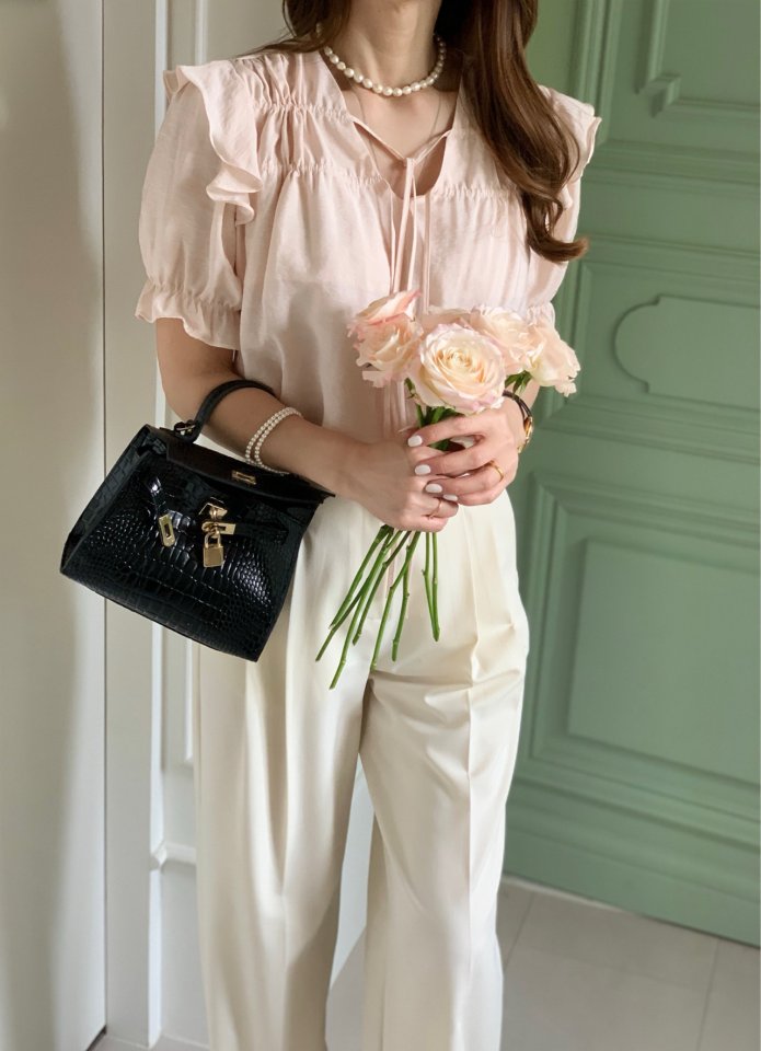 Elmu - Korean Women Fashion - #momslook - Claire Blouse - 6