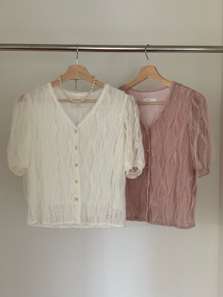 Elmu - Korean Women Fashion - #momslook - Hera Lace Blouse - 9