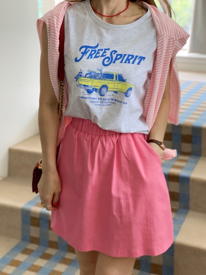 Elmu - Korean Women Fashion - #momslook - Barbara Linen Skirt - 3
